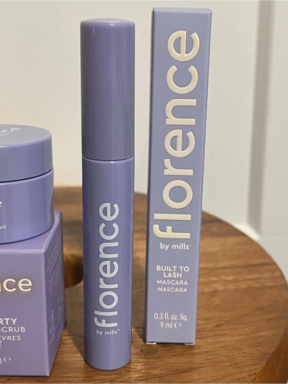 Florence by Mills Built to Lash Black Mascara & Pout Party Coffee Lip Scrub